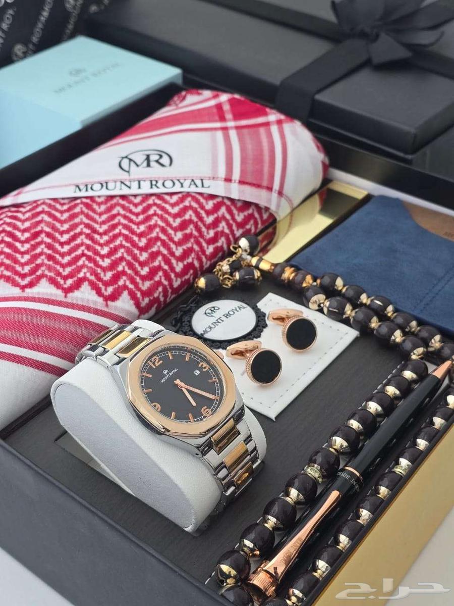 Elegant watch set gifts with shemagh63301385953665114