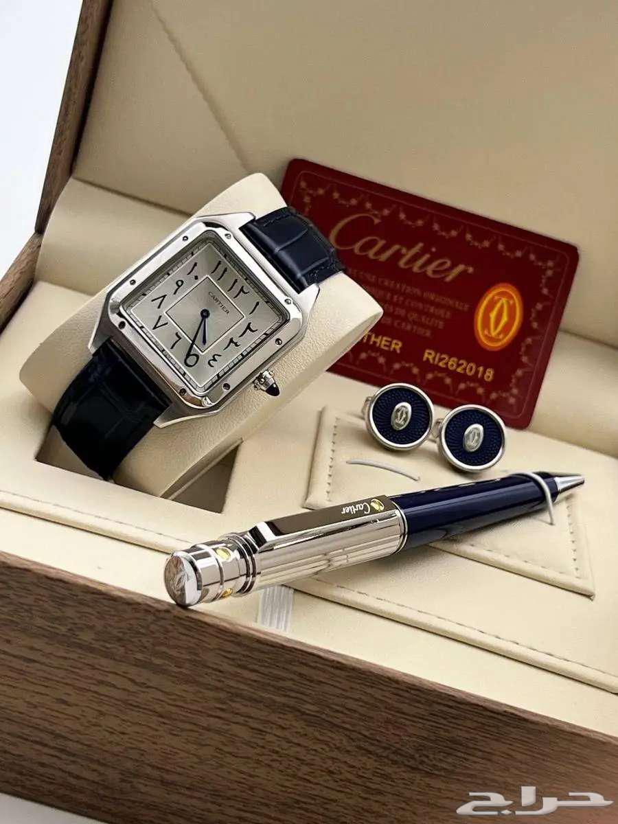 Cartier Men's Leather Set with Cartier Pen63616013276931114