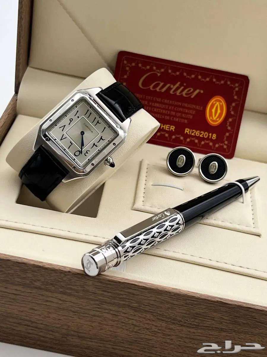 Cartier Men's Leather Set with Cartier Pen63616013276931113