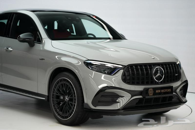 Mercedes GLC 43 Coupe 2025 model, Gulf specs, gray and red63511882816257112