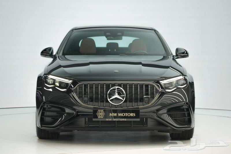 Mercedes E 53 2025 model, Gulf specs, dark gray with brown interior63471432637699111