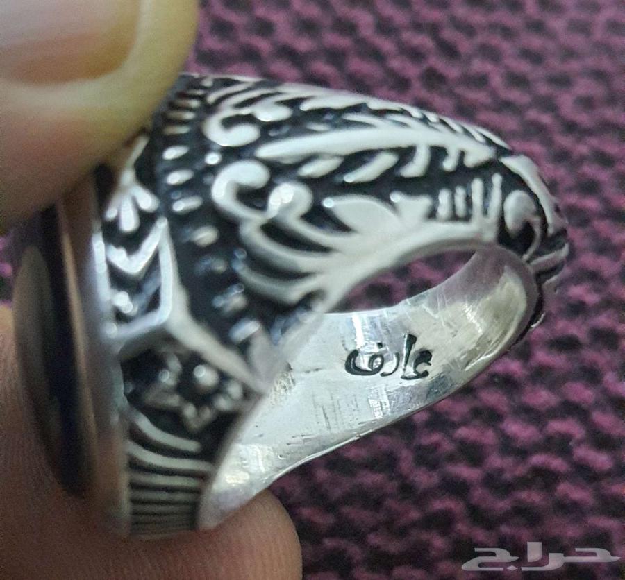 Blue agate ring, Erfan craftsmanship, 990 silver63270048909571111