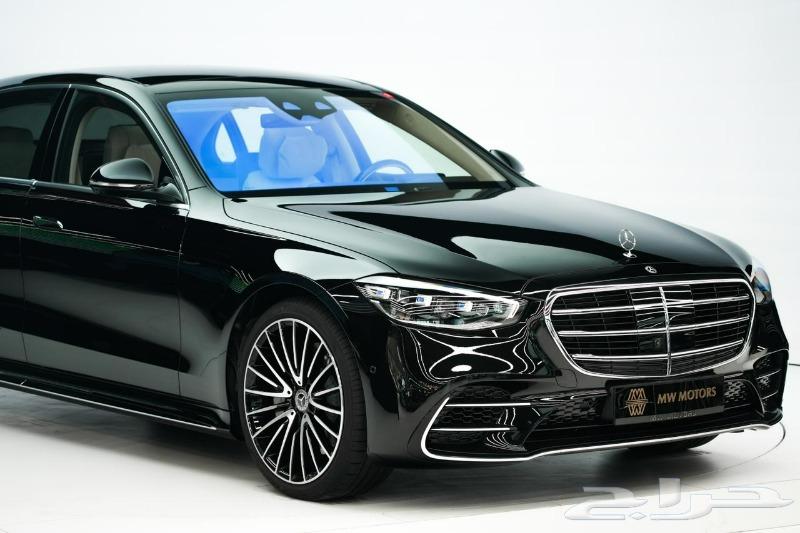 مرسيدس S 580 موديل 2025 أصفار خليجي أسود أبيض63470190883457112