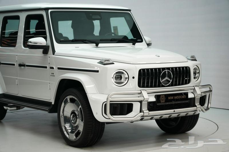 مرسيدس G 63 موديل 2025 أصفار خليجي أبيض أحمر63470227892739112