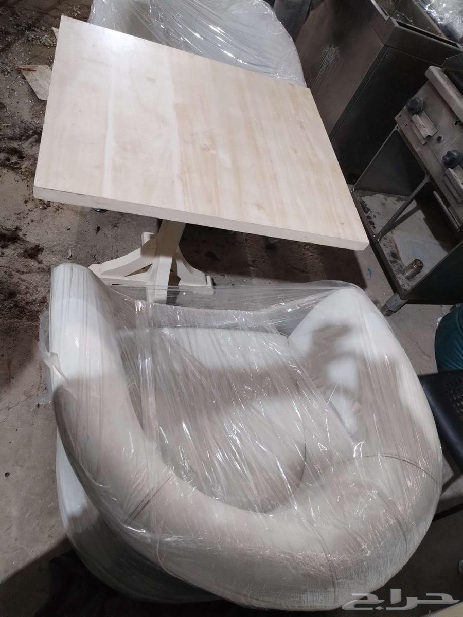 Wooden-colored tables and white chairs for sale63254738643587112