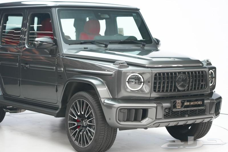 مرسيدس G 63 موديل 2025 أصفار خليجي رمادي غامق أحمر63410670052737112