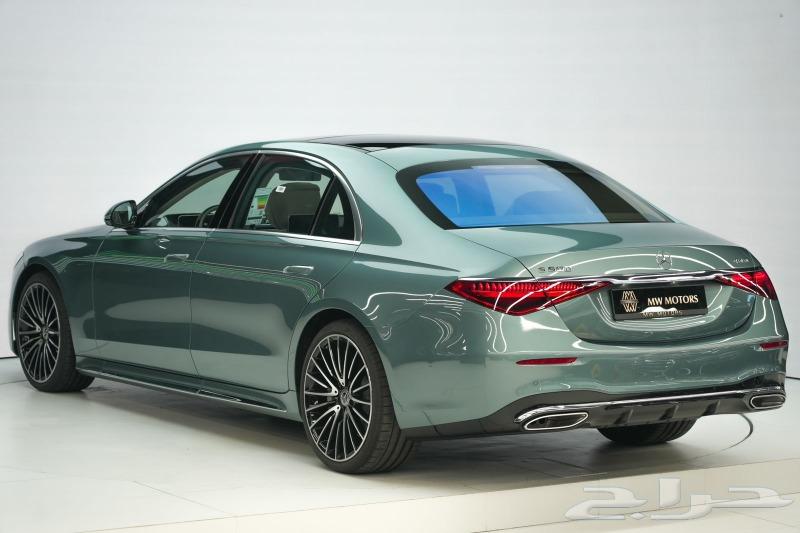 مرسيدس S 500 موديل 2025 أصفار خليجي أخضر فضي أبيض63409884322947113