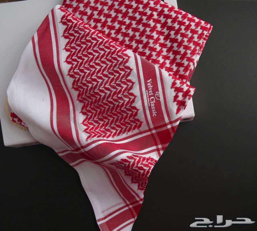 شماغ فلفت كلاسيك أحمر دم غزال63229900378881111