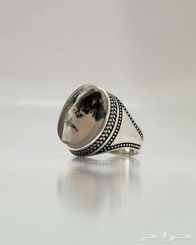Silver rings with authentic natural Yemeni agate63223550400513111