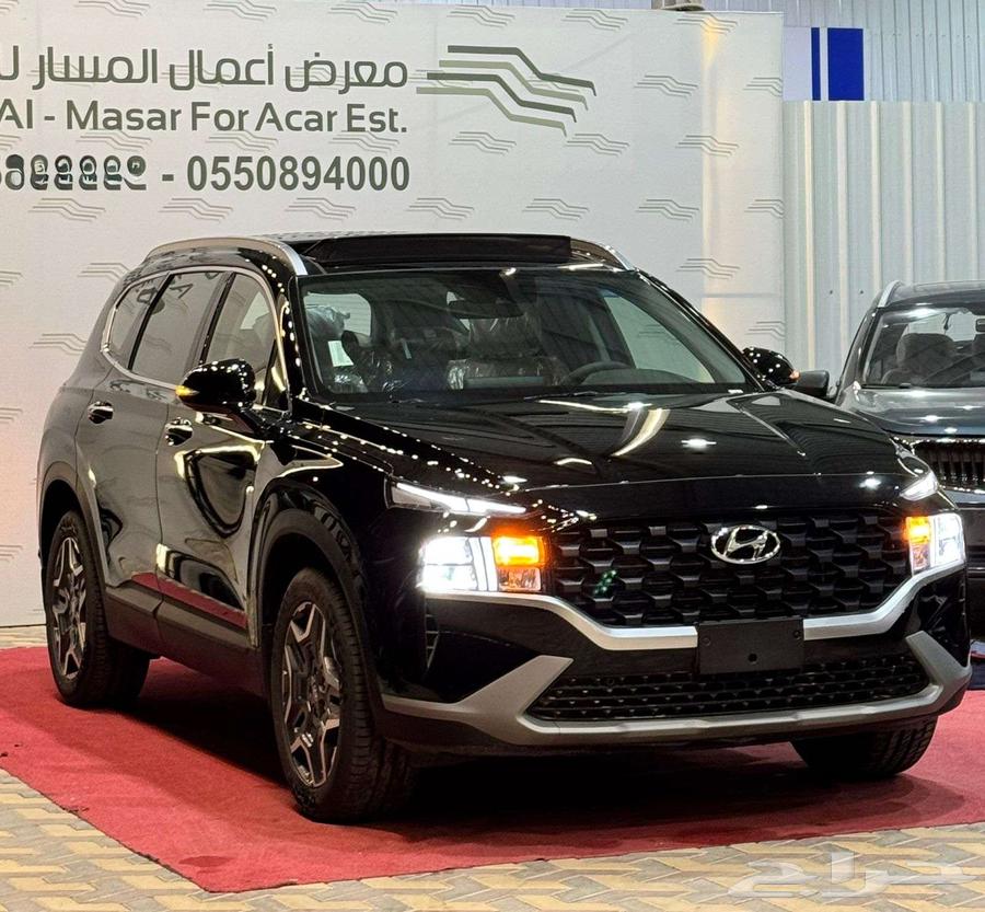 هيونداي سنتافي سمارت بلس دفع رباعي اسود 2024 كاش واقساط63339767921411111