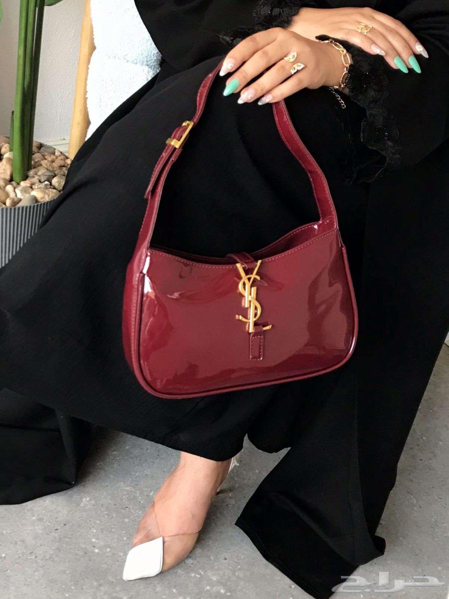 Yves Saint Laurent bag set, women's branded bags, fabric and matte glossy leather63215571805569114