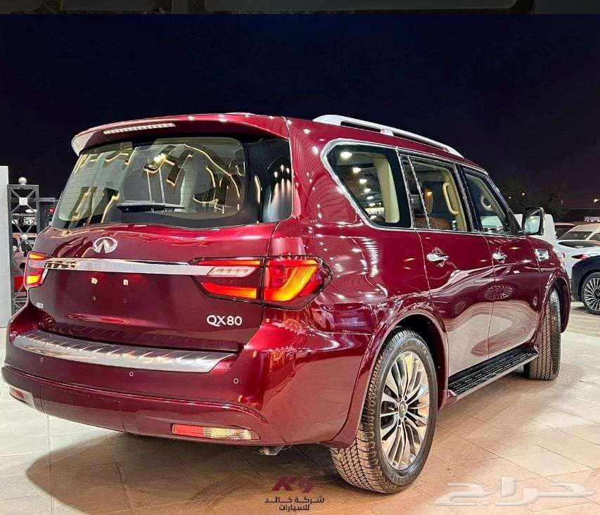 Available 2021 Infiniti QX80 in red color63327921514370113