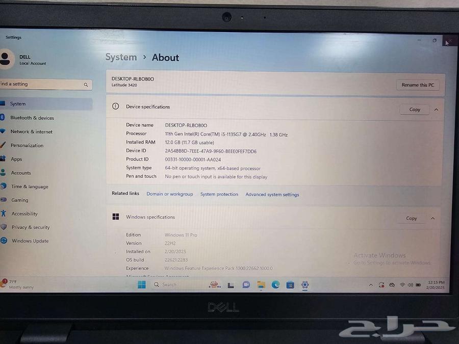DELL Laptop i5 Latitude 3420 laptop dell63204514896386112