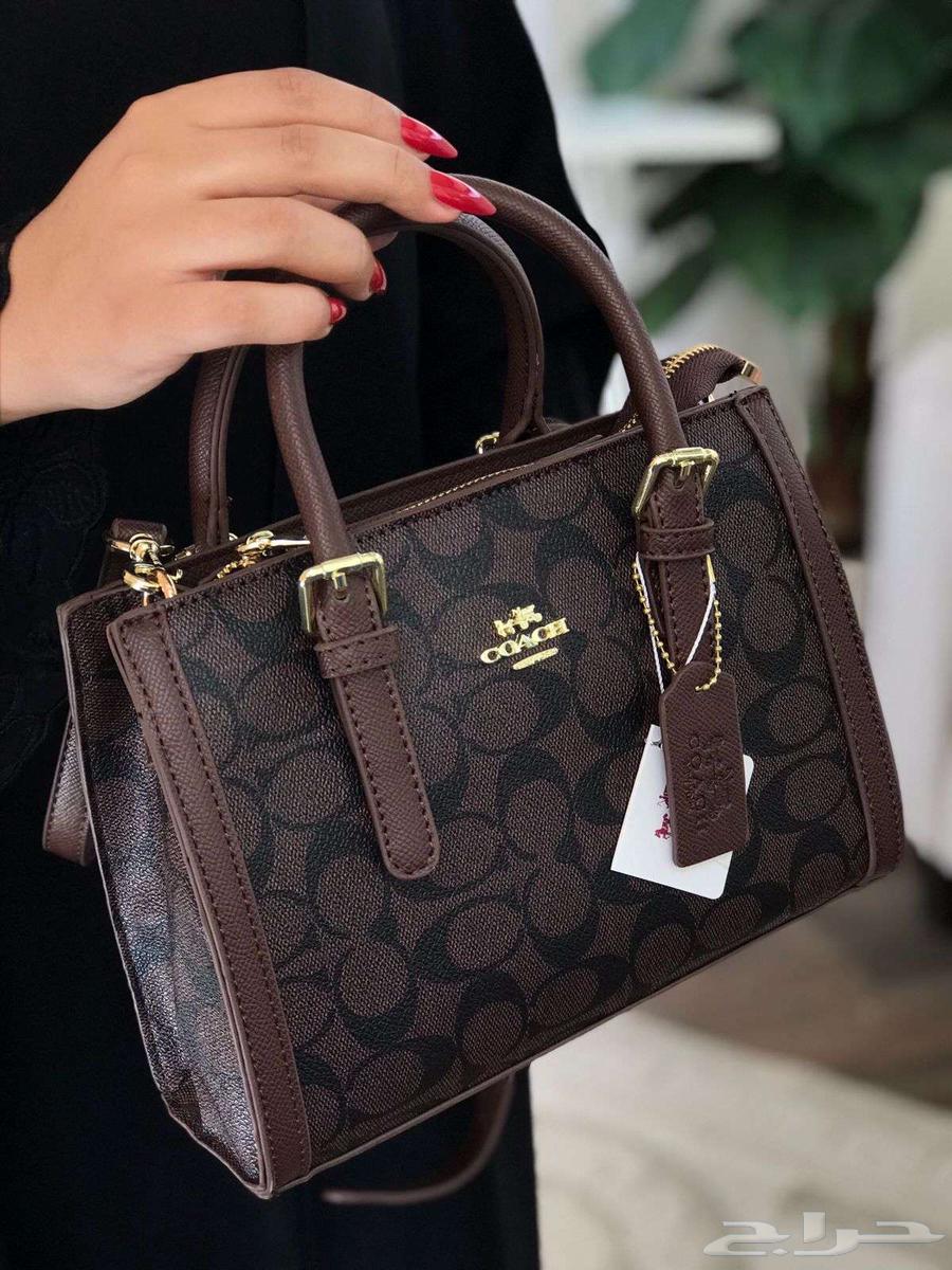 اربعة الوان من شنط ماركة كوتش طق اصل للاصلي COACH مع بوكس63181507667843111