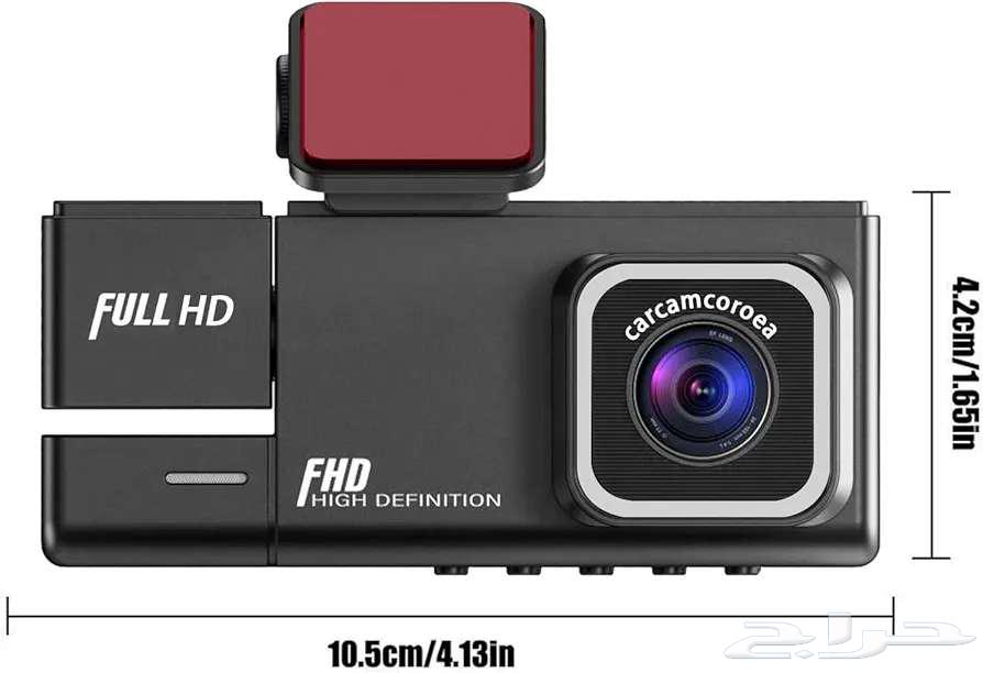 كاميرا سيارة 3 عدسات FHD 1080P رؤية ليلية وتسجيل مستمر63170612033282111