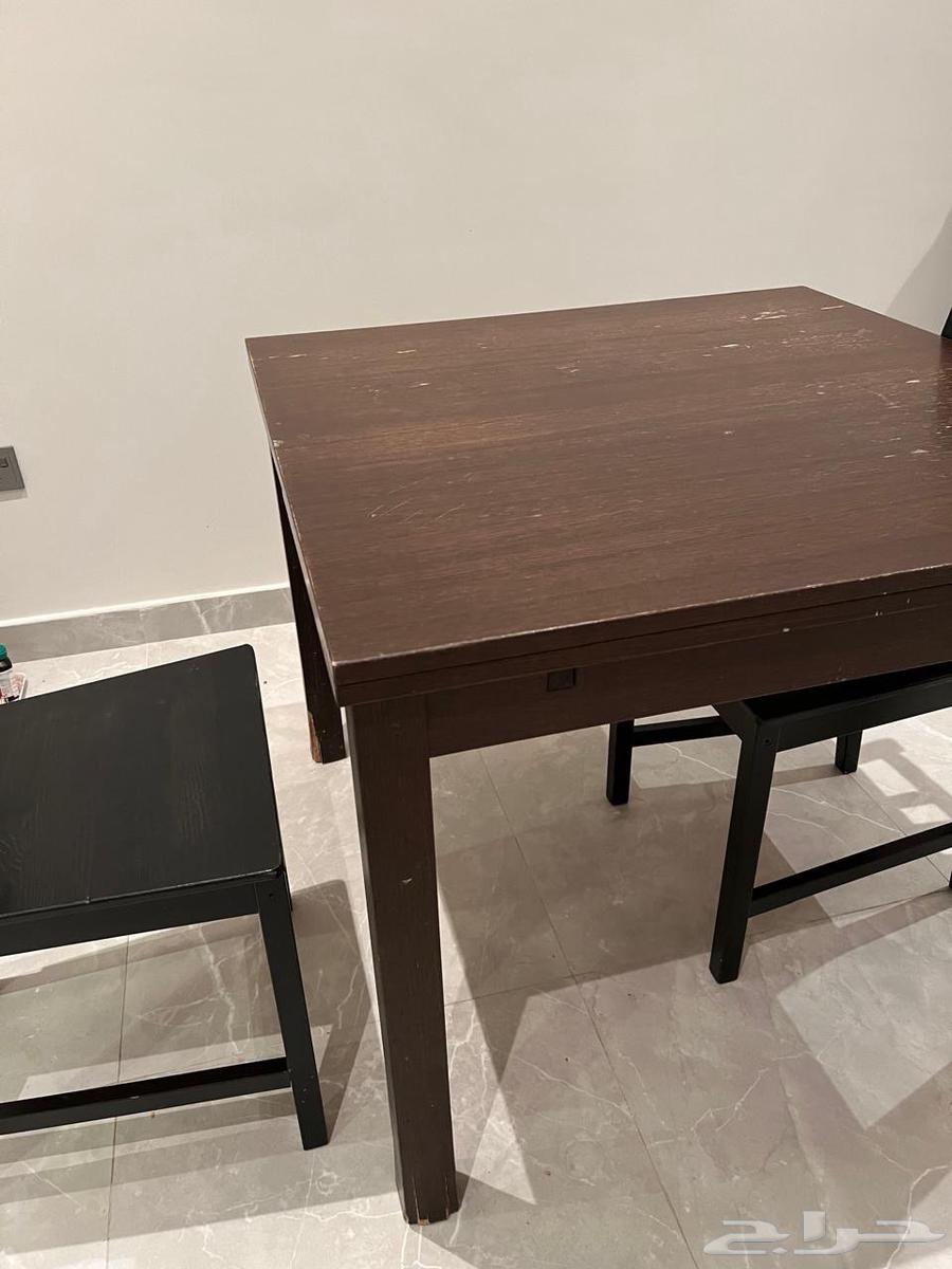 طاولة طعام ايكيا مع اثنين كراسي63170597389953111