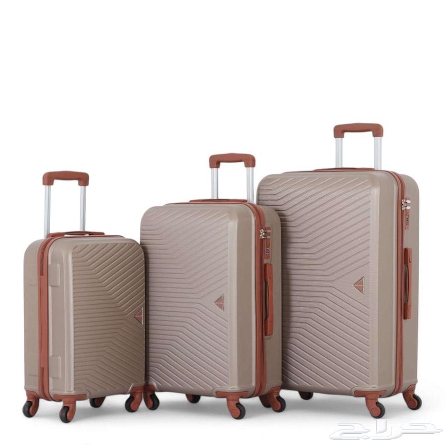 A set of 3 hard luggage pieces made of ABS with 360-degree rotating wheels - lightweight63157638347650114