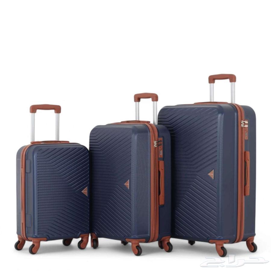 A set of 3 hard luggage pieces made of ABS with 360-degree rotating wheels - lightweight63157638347650112