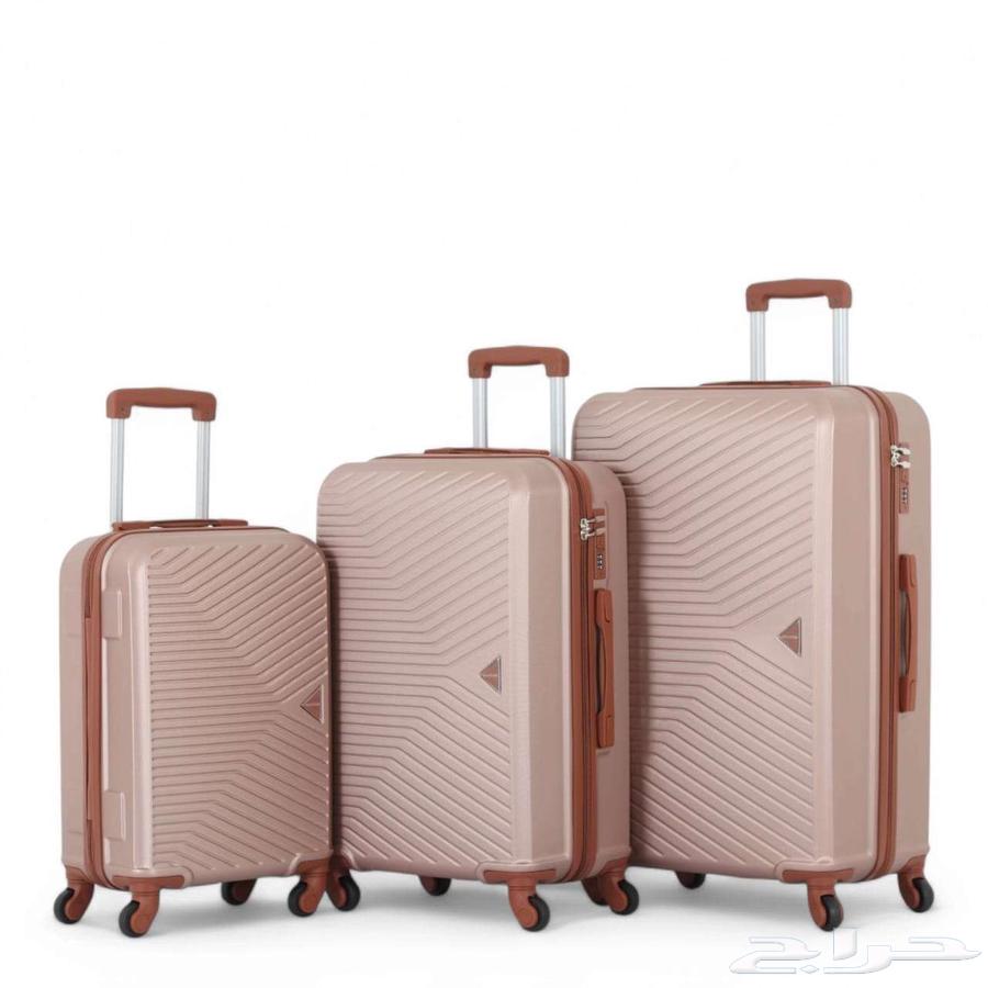 A set of 3 hard luggage pieces made of ABS with 360-degree rotating wheels - lightweight63157638347650111