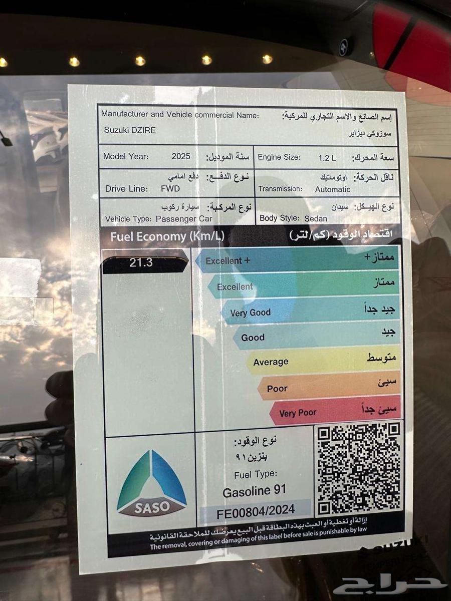 سزوكي ديزاير استاندر 202563226824427778114