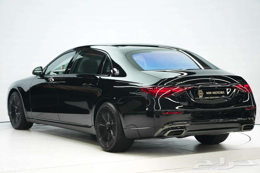 مرسيدس S 580 مايباخ موديل 2025 أصفار خليجي أسود أبيض63219853663235114
