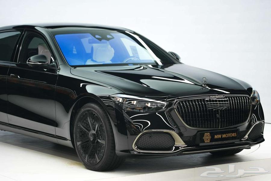 مرسيدس S 580 مايباخ موديل 2025 أصفار خليجي أسود أبيض63219853663235112