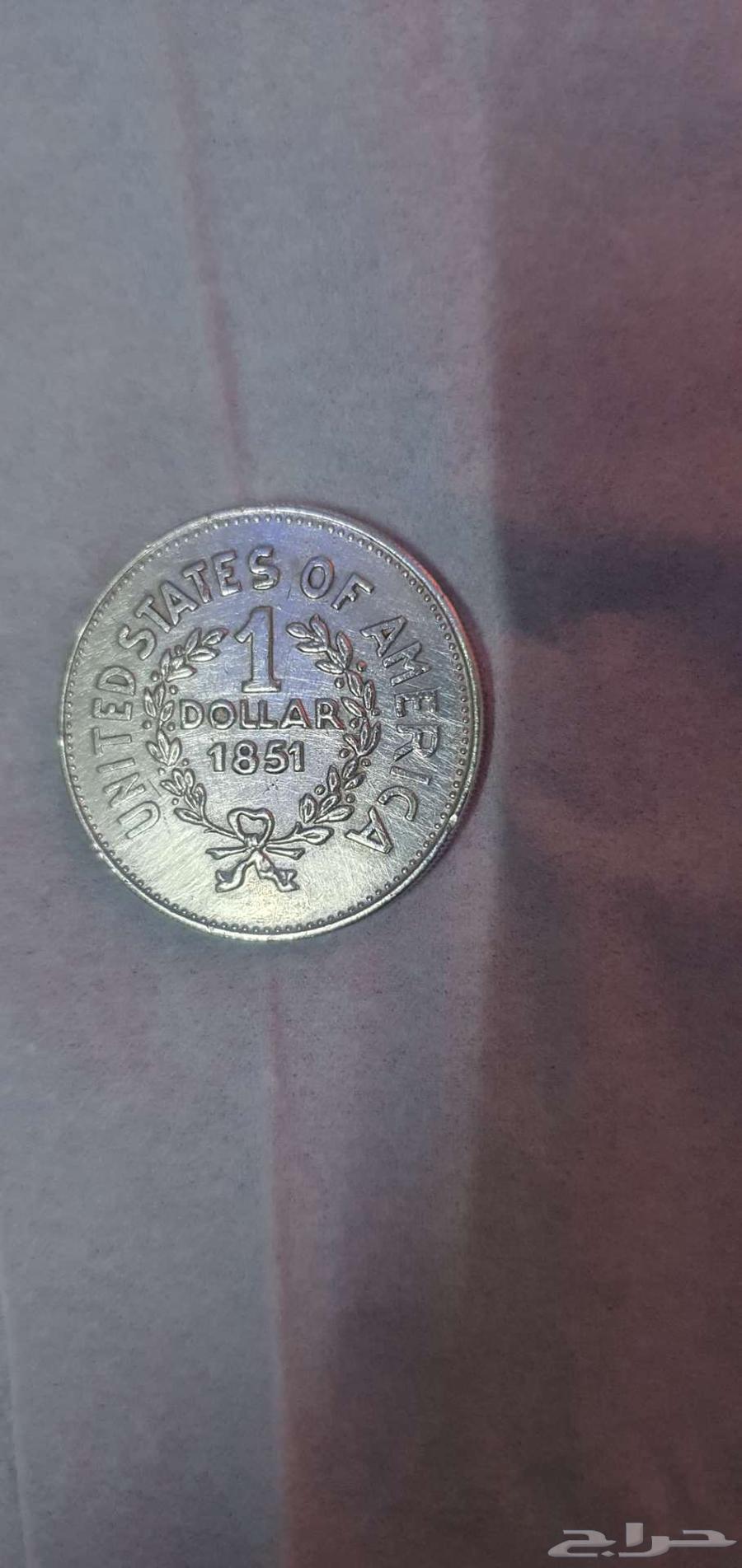 A rare American dollar from 1851 in excellent condition631418875915531112