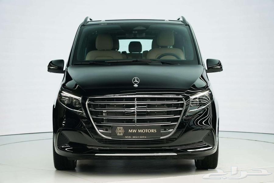 مرسيدس V 300 حصري موديل 2025 أصفار خليجي أسود بيج63177651725441111