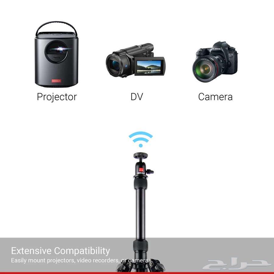 Stand projector and 360-degree rotating camera with a sturdy base63100116992642110