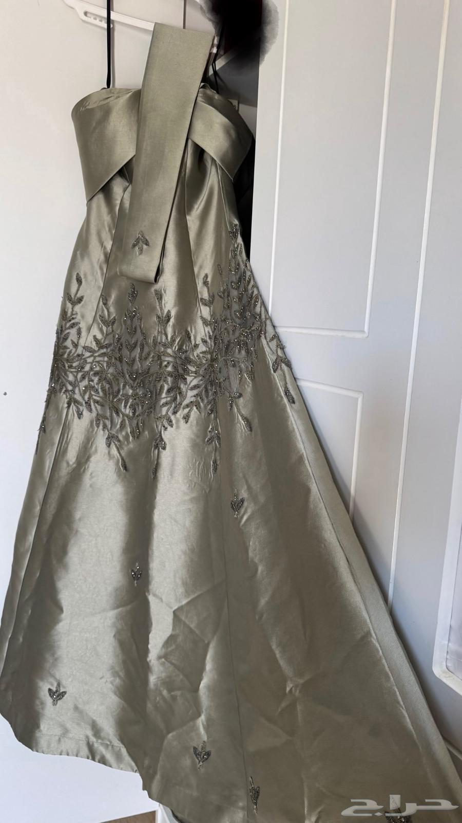 Olive bridal dress, luxurious63088356435715111