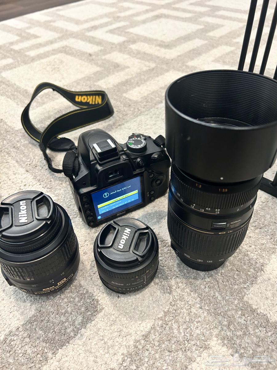 Nikon D3200 camera with three lenses63081885299329113