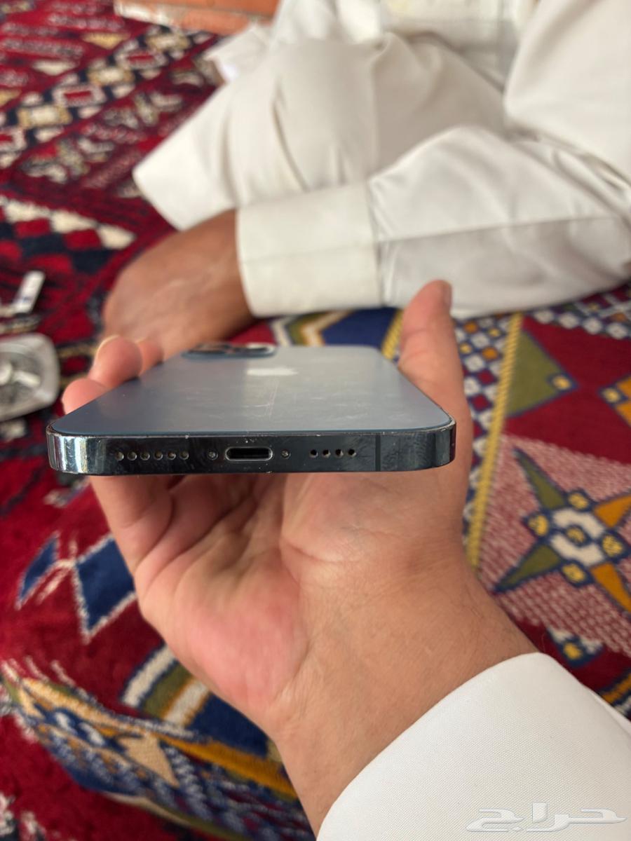 ايفون 12بروماكس ازرق 256g مغير بطارية وكالة63080208476418111
