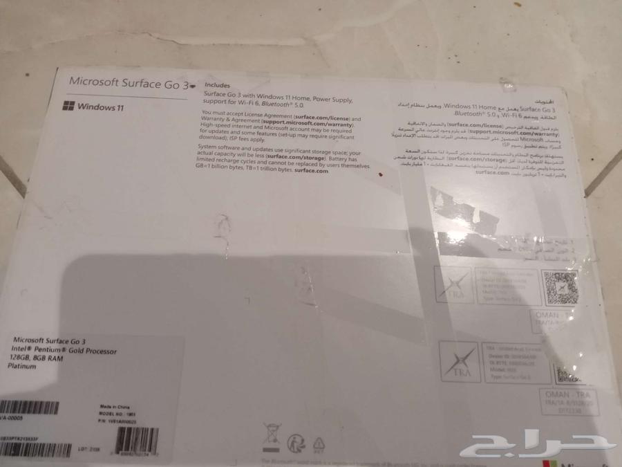 Microsoft SurfaceGo3 لابتوب شبه جديد63079757811201111