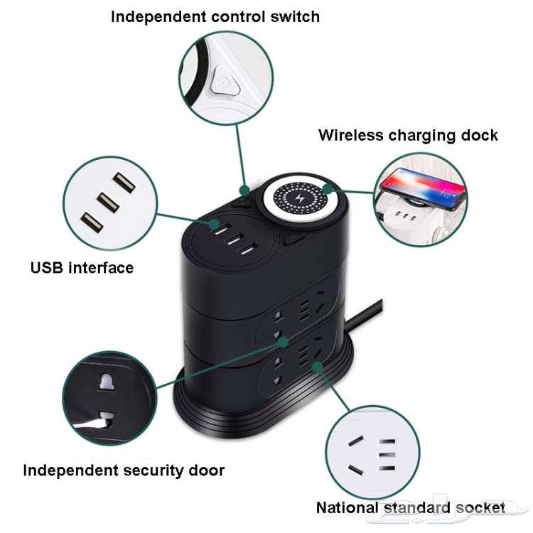 Wireless multifunctional fast charging station and hidden surveillance camera63057599349123111