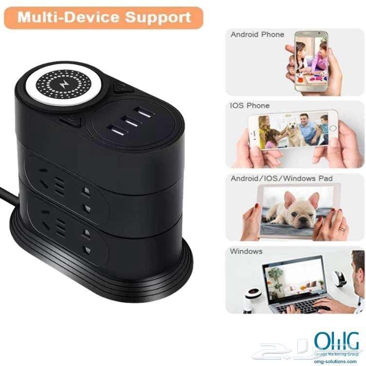 Wireless multifunctional fast charging station and hidden surveillance camera63057599349123112