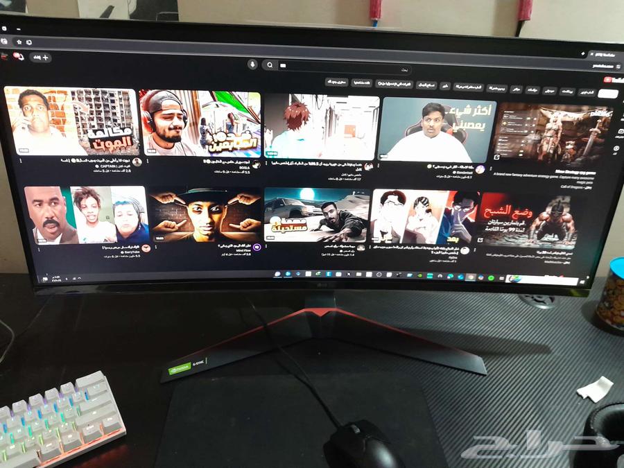 شاشة قيمنق LG 34 منحنية63084590340865111