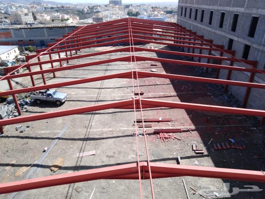 هناجر ومستودعات الباحة و الطائف تركيب مظلات ساندوتش بانل63011612144514111