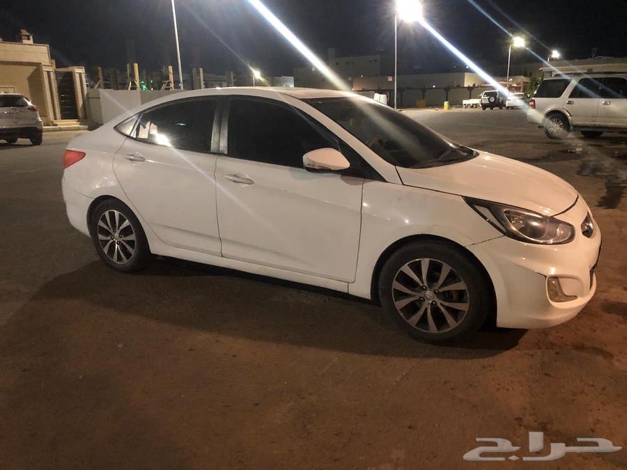 سيارة اكسنت ابيض موديل 201563028388190211111