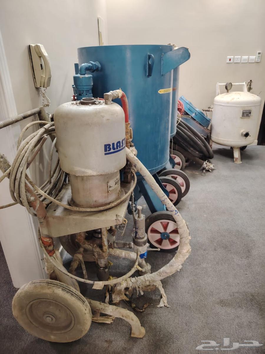 Painting machine for iron and 2 sandblasting units with all required accessories for sale63021531189507111