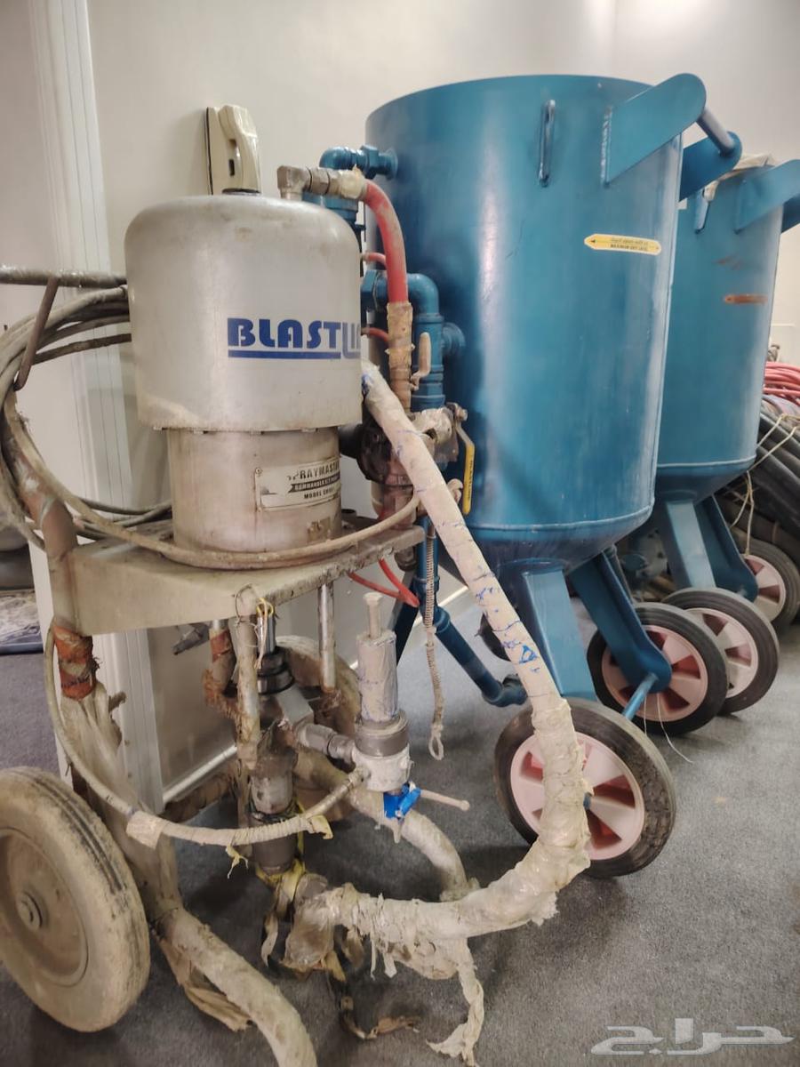 Painting machine for iron and 2 sandblasting units with all required accessories for sale63021531189507119