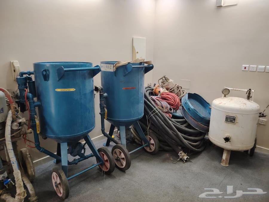 Painting machine for iron and 2 sandblasting units with all required accessories for sale63021531189507113