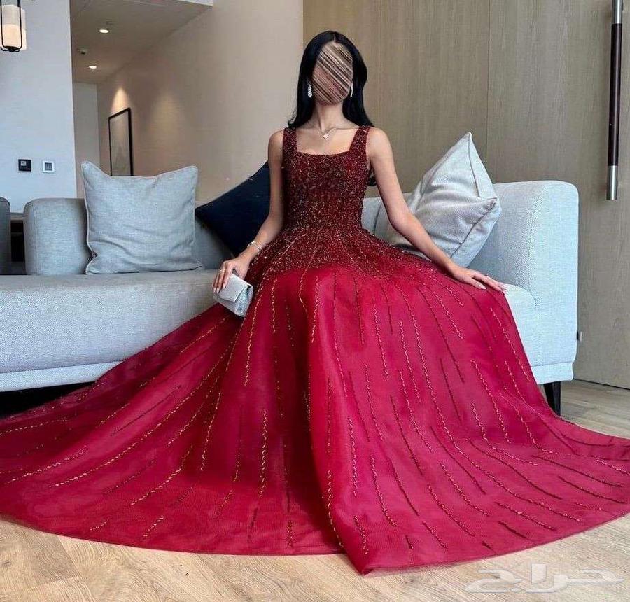 فستان سهرة - أحمر مقاس s - m630206606521631124