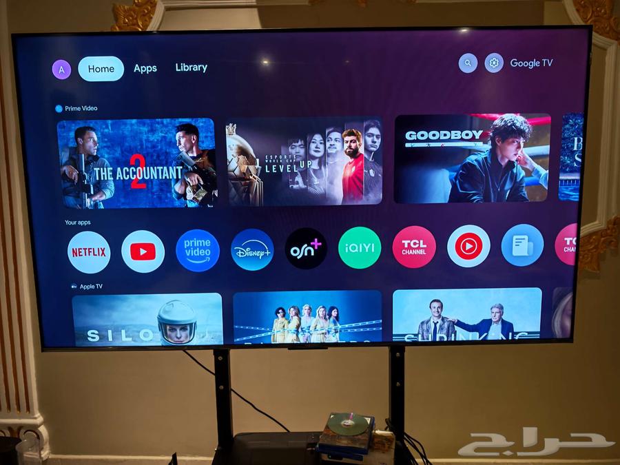 TCL 65 QLED 4k شبه جديده للبيع63421677790849111