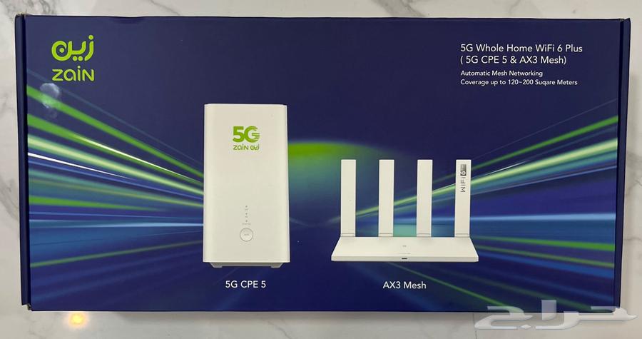 راوتر CPE 5 من زين H155-382 مفتوح جميع الشرائح مع مقوي AX3634009882887691122