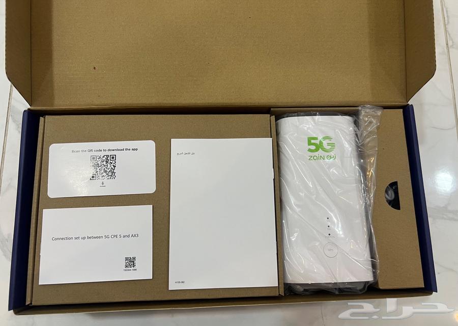 ZTE CPE 5 H155-382 router from Zain, unlocked for all SIM cards with AX3 booster63400988288769111