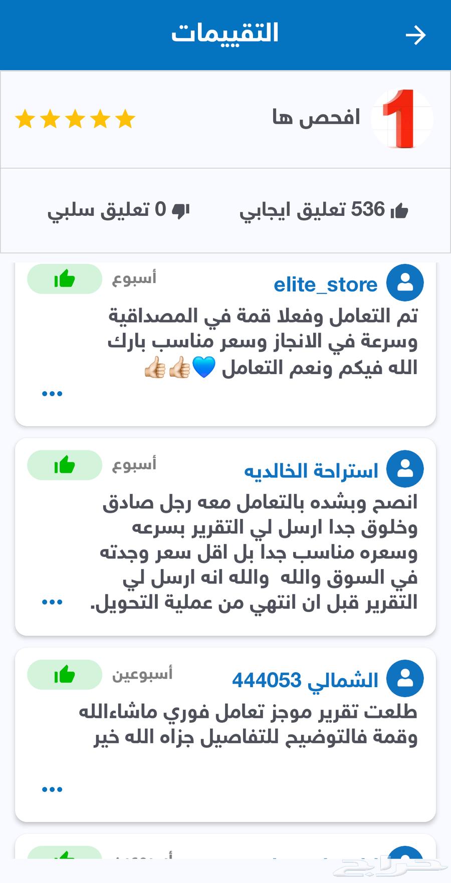 تقرير موجز (533تقييم) المحدث للجديد من التطبيق مباشره لك63368952861697113
