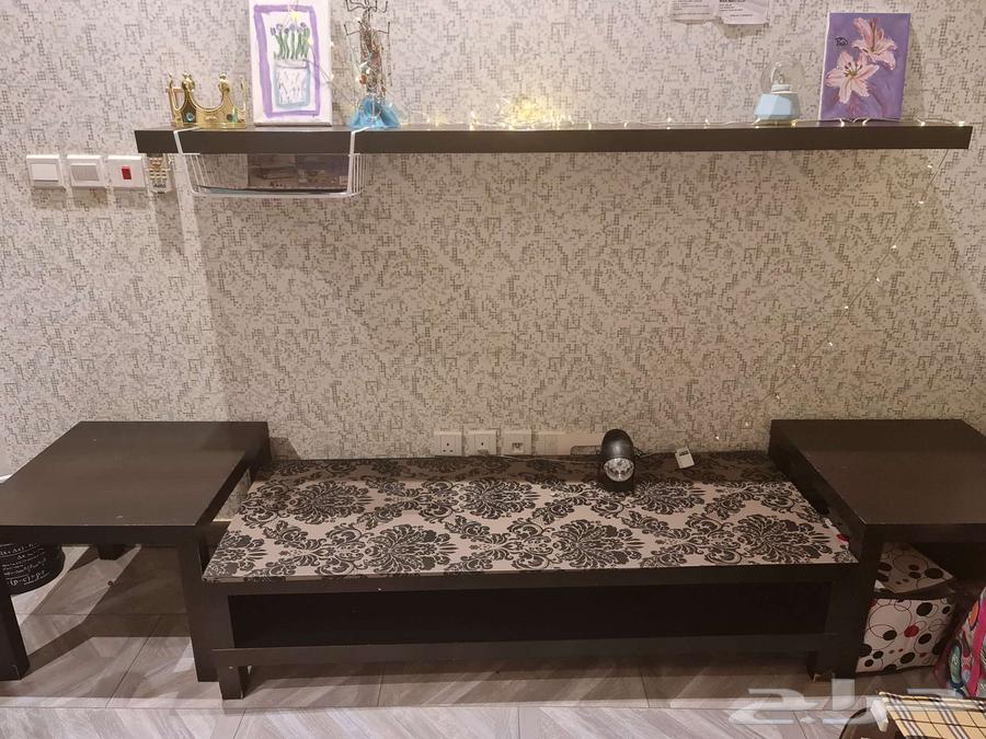 سفرة من هوم سنتر وطاولات من ايكيا مع الرف63441224639873113