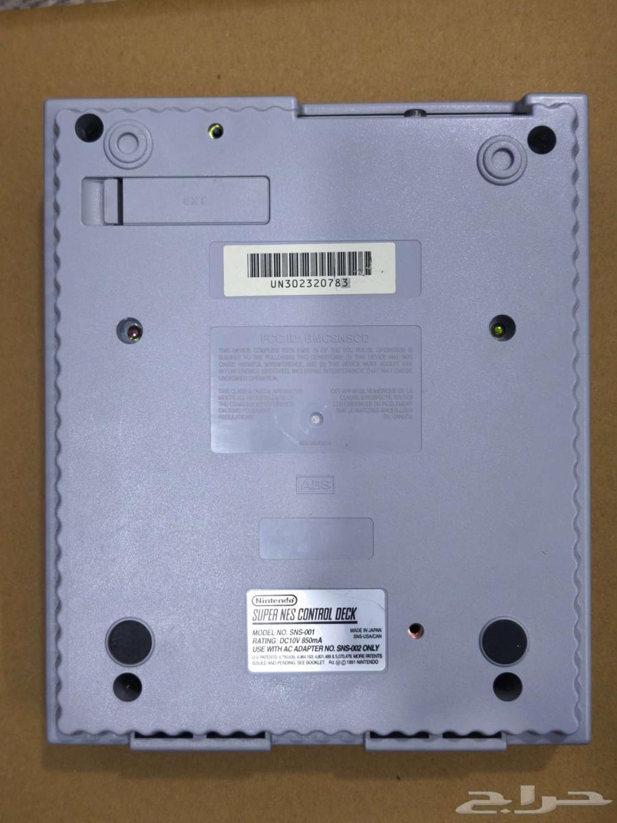 تم البيع- جهاز سوبر نينتندو مع يدين و 23 شريط اصلي snes63331708857987112