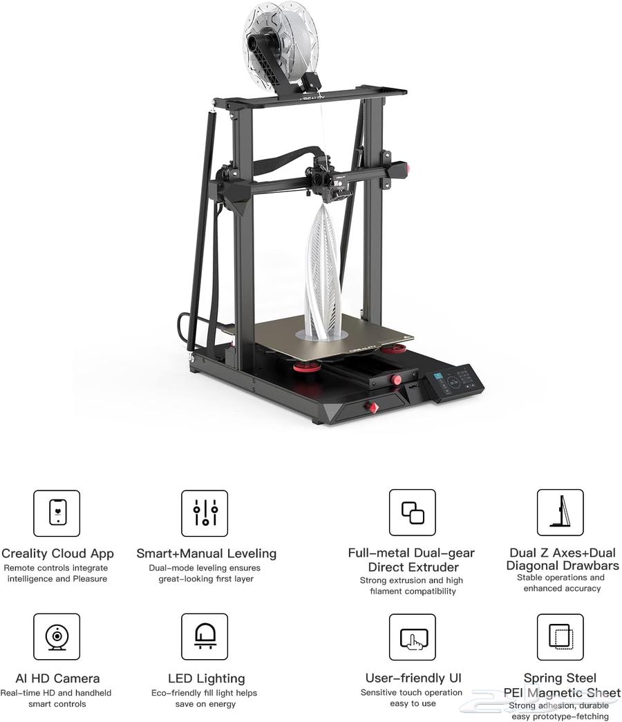 طابعة 3D من كرياليتي cr-10 smart pro63392444413314112