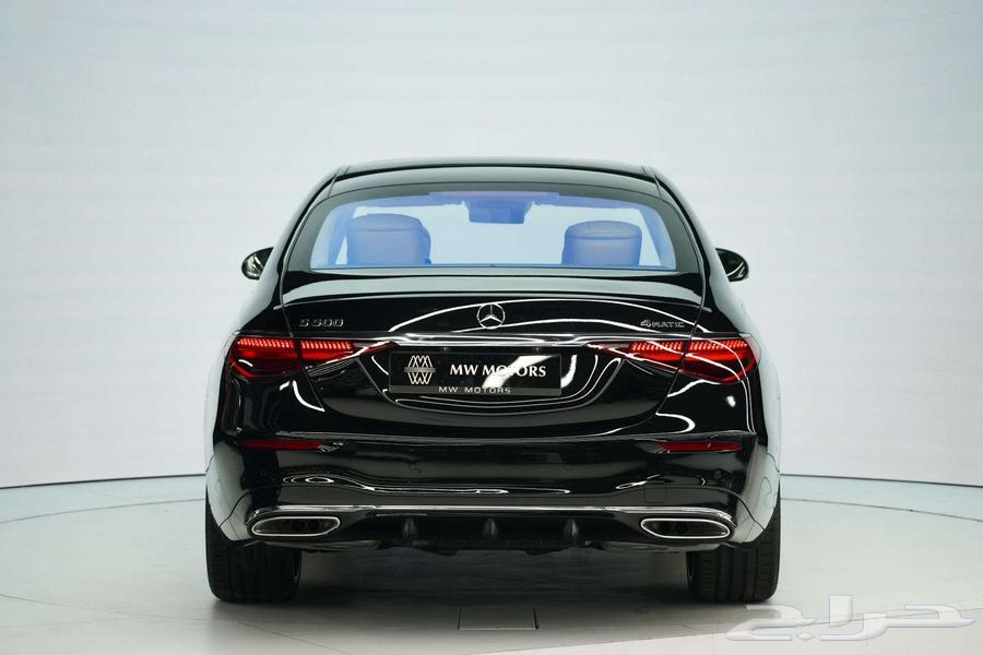 مرسيدس S 500 موديل 2025 أصفار خليجي أسود أبيض63396456422145114